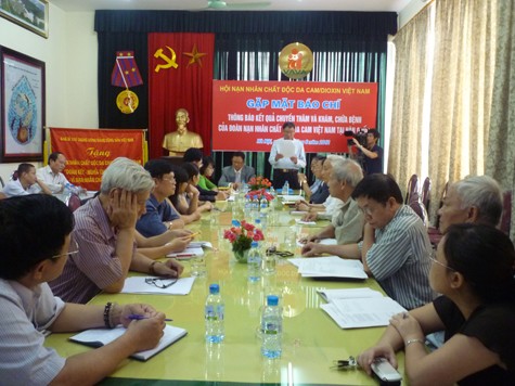Buổi gặp mặt báo chí, thông báo về kết quả chuyến thăm và khám chữa bệnh của nạn nhân da cam/dioxin Việt Nam tại Hàn Quốc
